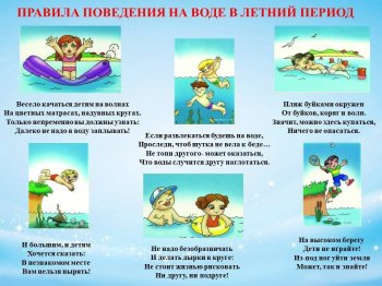 Вспоминаем правила безопасности на воде! 
