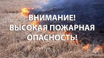 Объявление о высокой пожарной опасности в лесах!